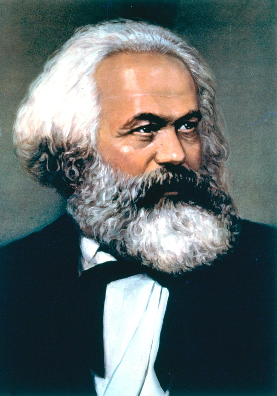 Karl Marx, tysk social, politisk och ekonomisk teoretiker av Unbekannt