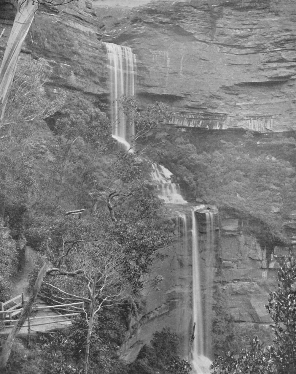 Katoomba Falls, 1800-talet av Unbekannt