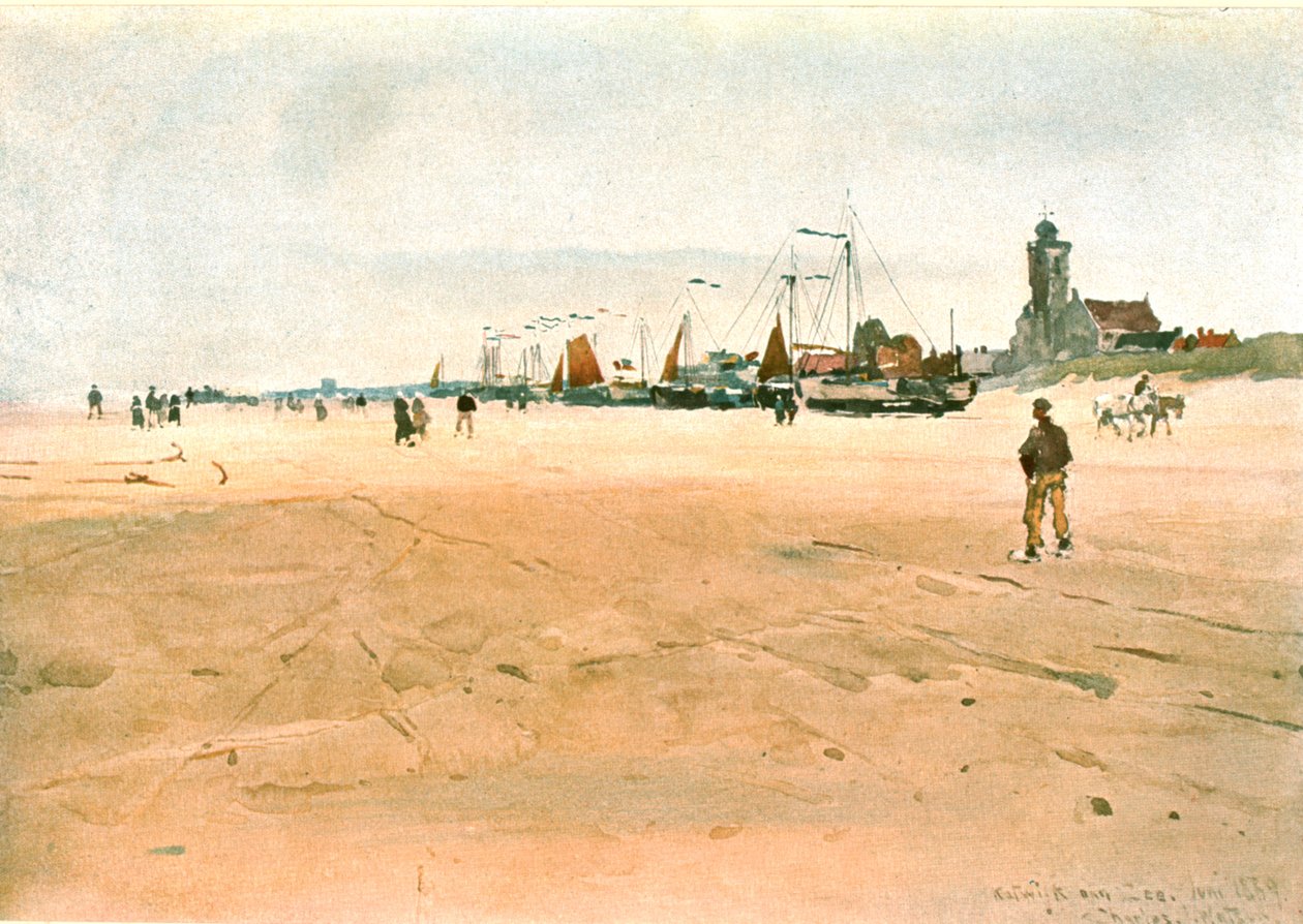 Katwijk aan Zee 1889, c1900. av Unbekannt