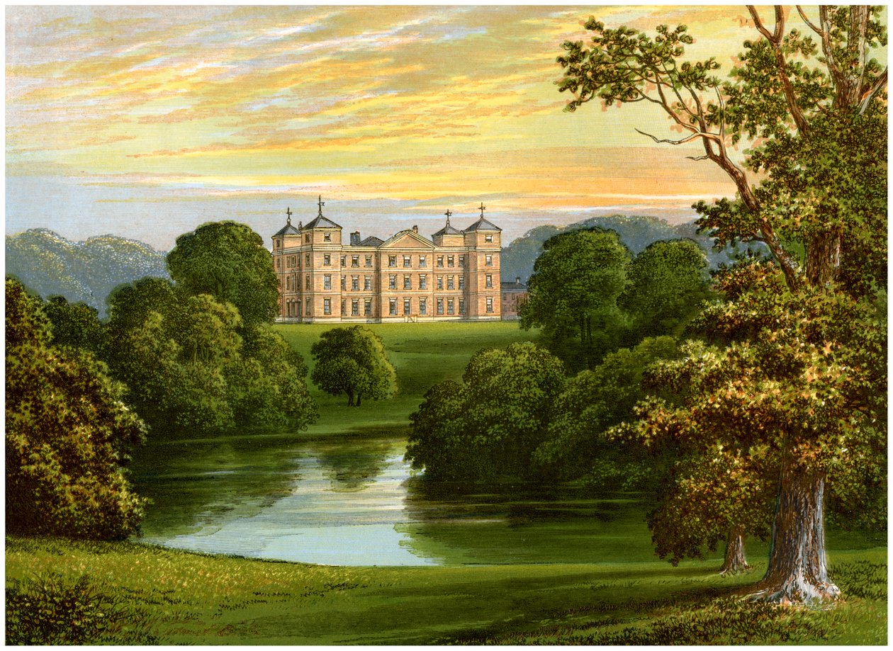 Kimberley Hall, Norfolk, hem för Earl of Kimberley, c1880 av Unbekannt