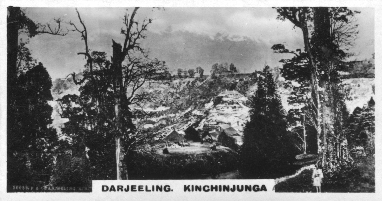 Kinchinjunga från Beechwood, Darjeeling, Indien, c1925 av Unbekannt