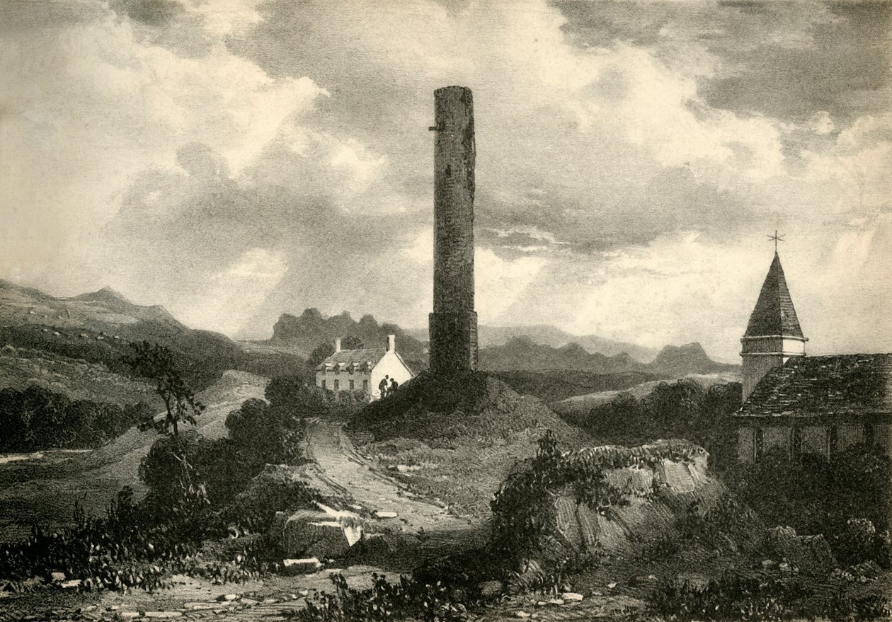 Kineth Round Tower, Cork, 1800-talet. av Unbekannt