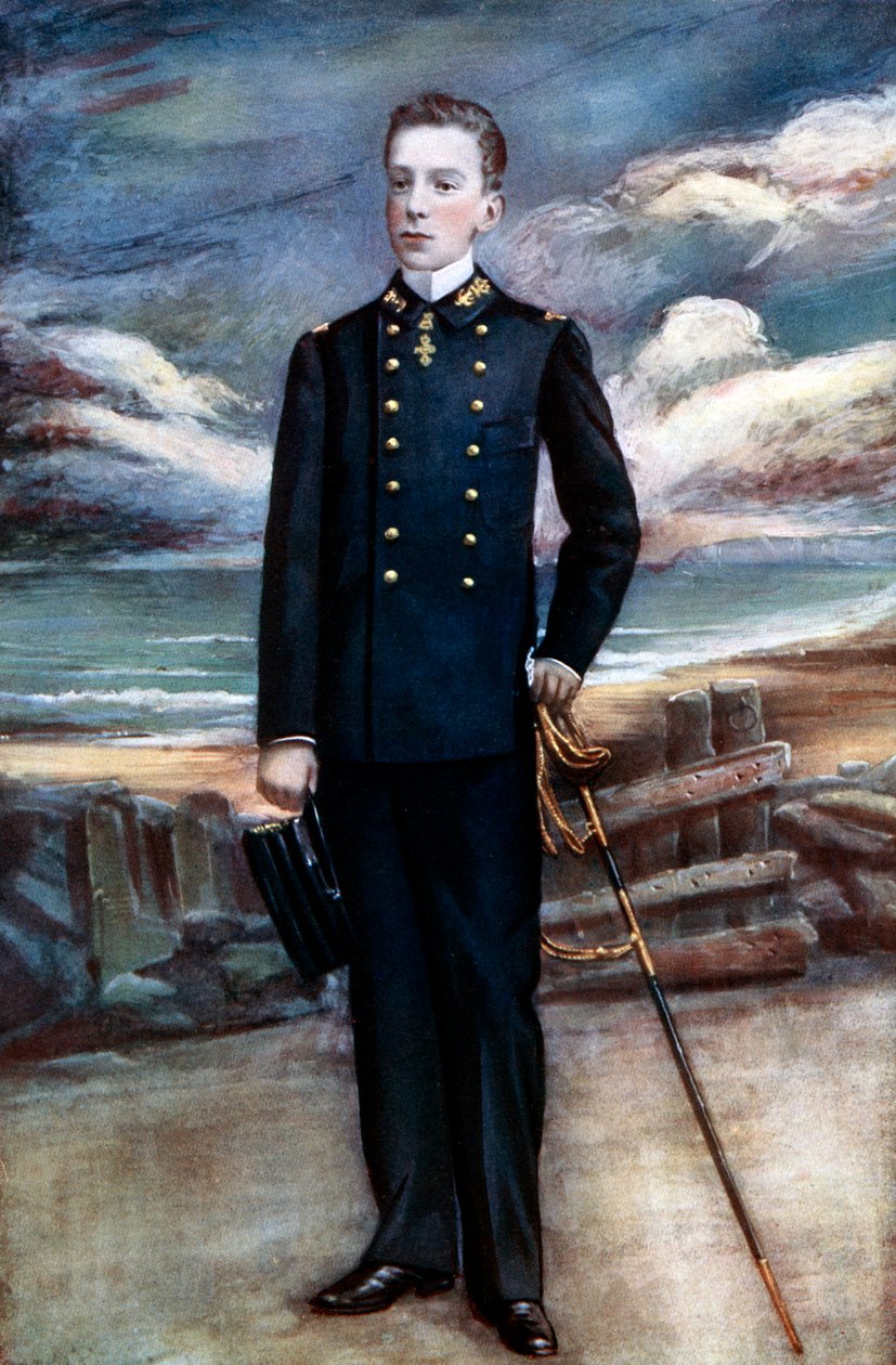 Kung Alfonso XIII av Spanien, sent 1800-tidigt 1900-tal av Unbekannt