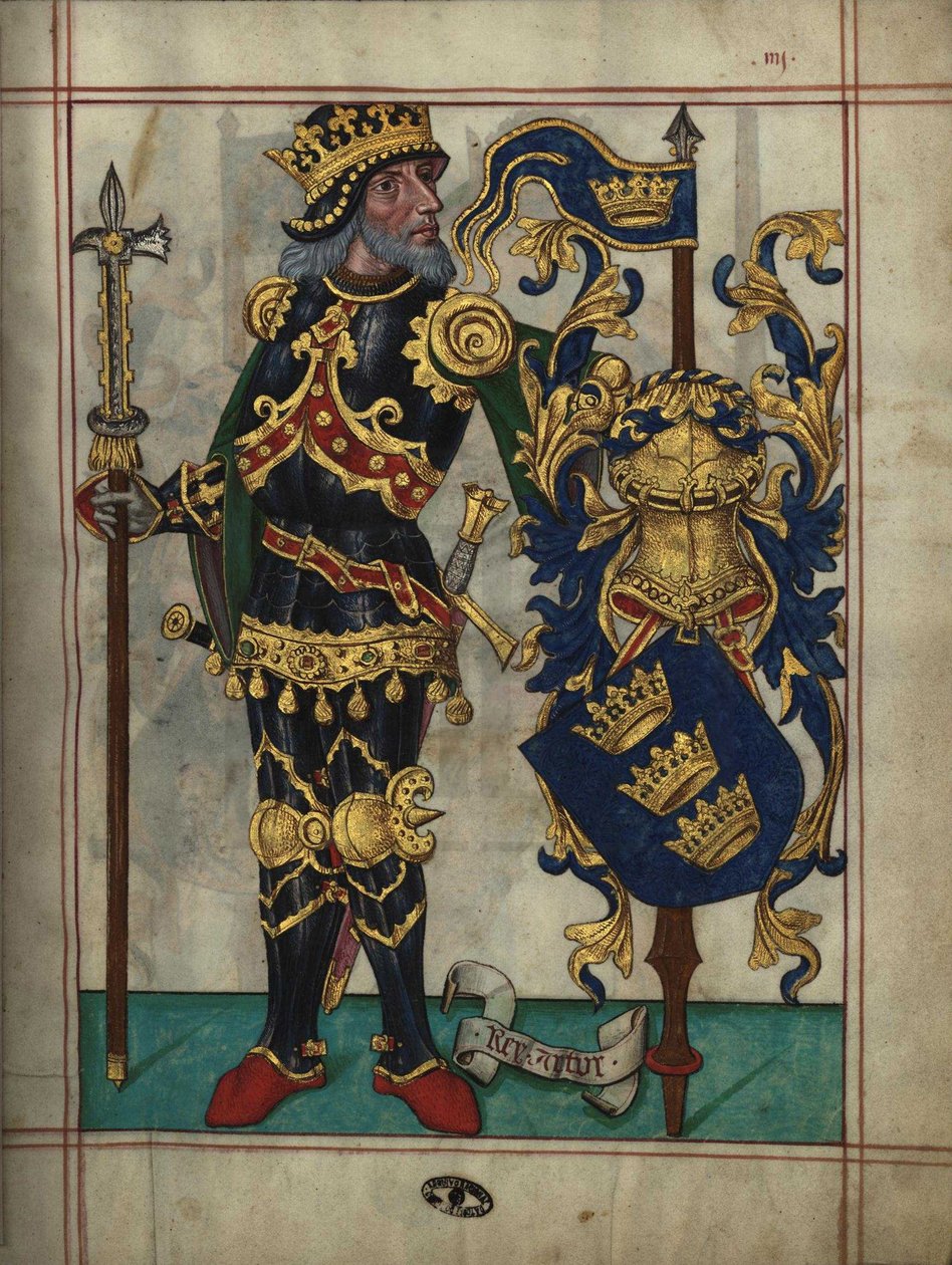 Kung Arthur från Livro do Ameiro-Mor, 1509 av Unbekannt