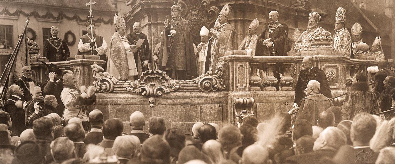 Kung Karl IV avlade sin kröningsed i Budapest den 30 december 1916, 1916. av Unbekannt
