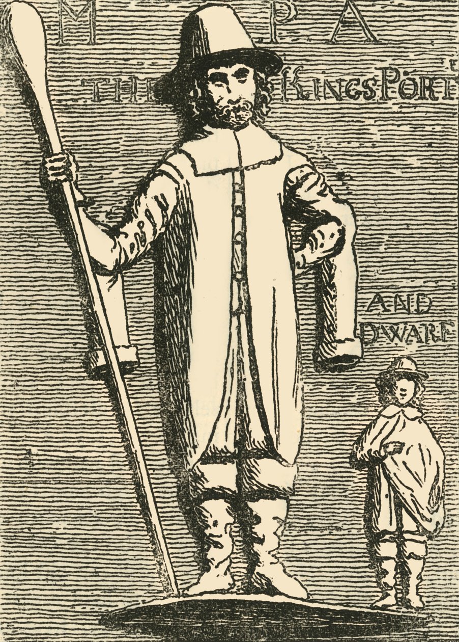 King Charles Porter and Dwarf, c1872. av Unbekannt