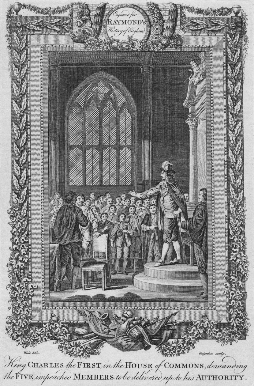 Kung Karl den förste i underhuset, c1787 av Unbekannt