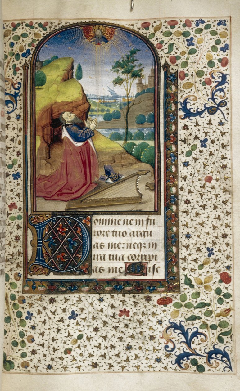 Kung David i bön Timmebok, 1450-1499 av Unbekannt