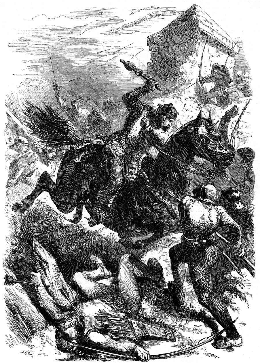 Kung Edward I av England i Berwick, 1296 av Unbekannt