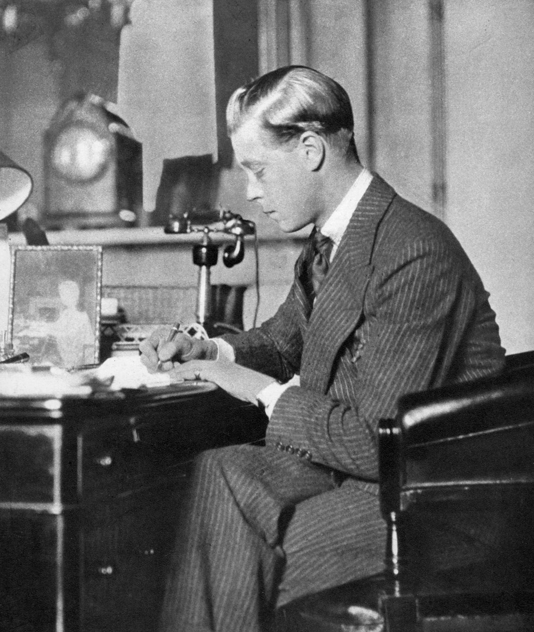 Kung Edward VIII på jobbet, 1936 av Unbekannt