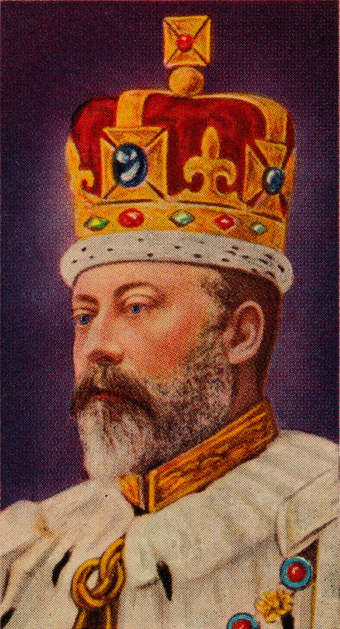 Kung Edward VII vid sin kröning, 1902 1935 av Unbekannt