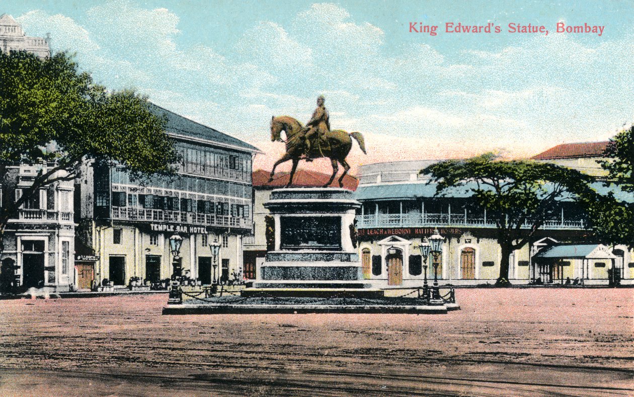 King Edwards Statue, Bombay, Indien, tidigt 1900-tal av Unbekannt