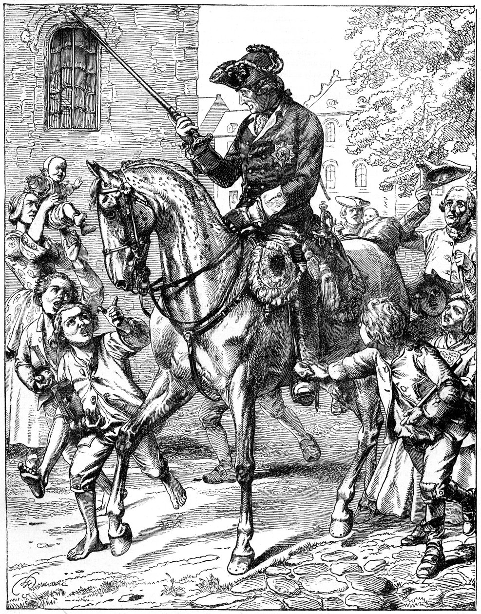 Kung Fredrik II av Preussen 1712-1786, 1800-talet av Unbekannt
