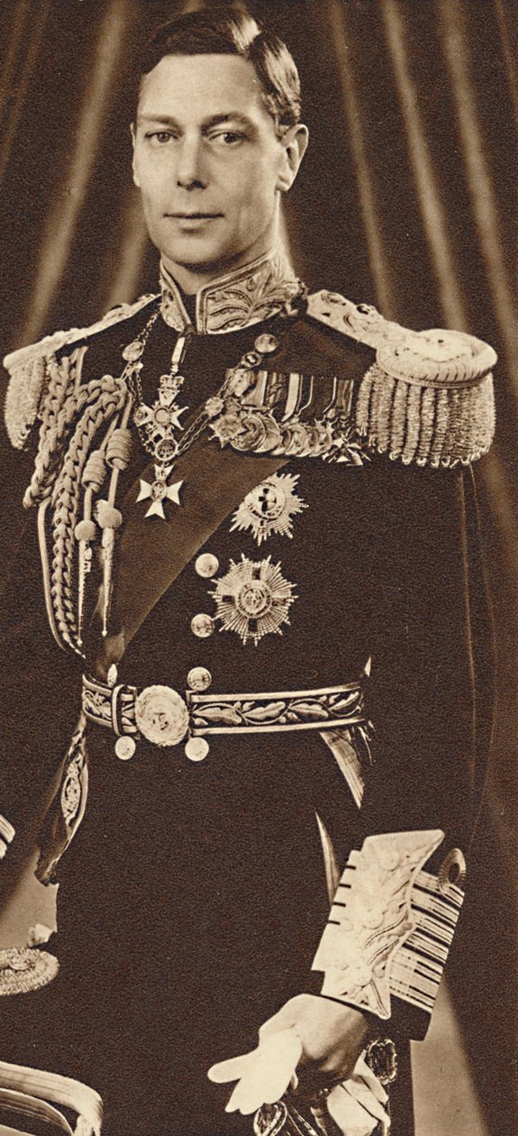 Kung George VI, c1935 1937 av Unbekannt