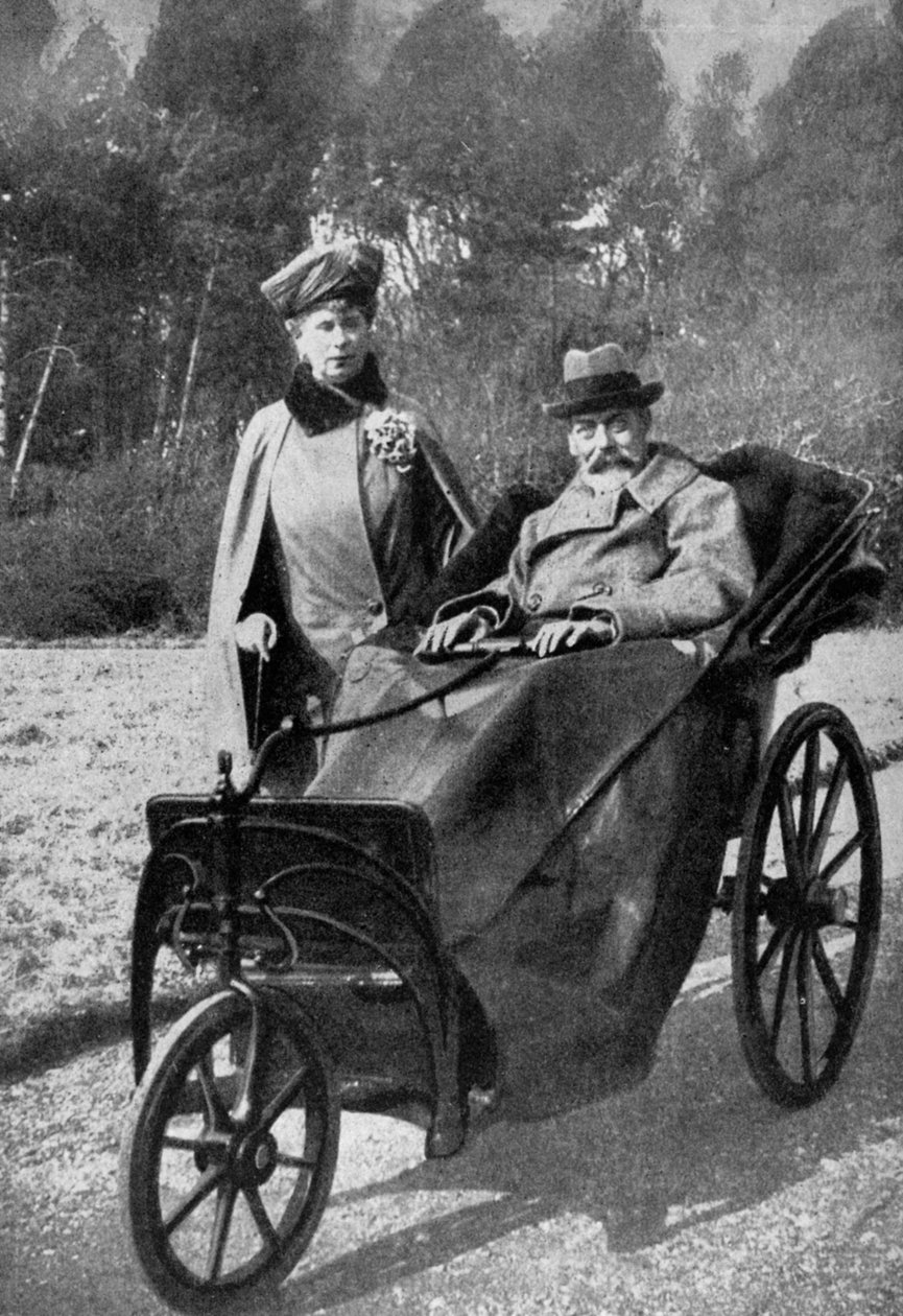 King George V och Queen Mary på Craigwell House, Aldwick, nära Bognor Regis, c1930-talet 1936 av Unbekannt
