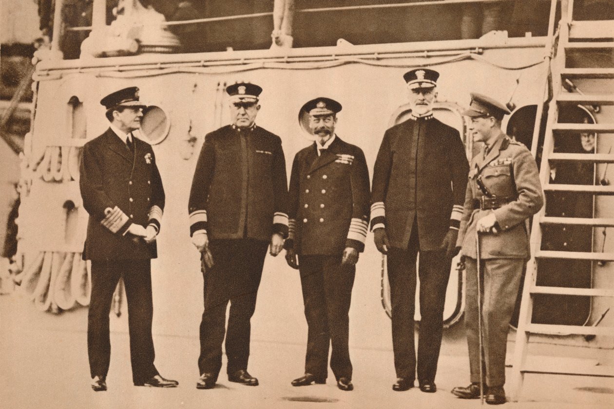 Kung George V besöker flottan, november 1917 1935 av Unbekannt
