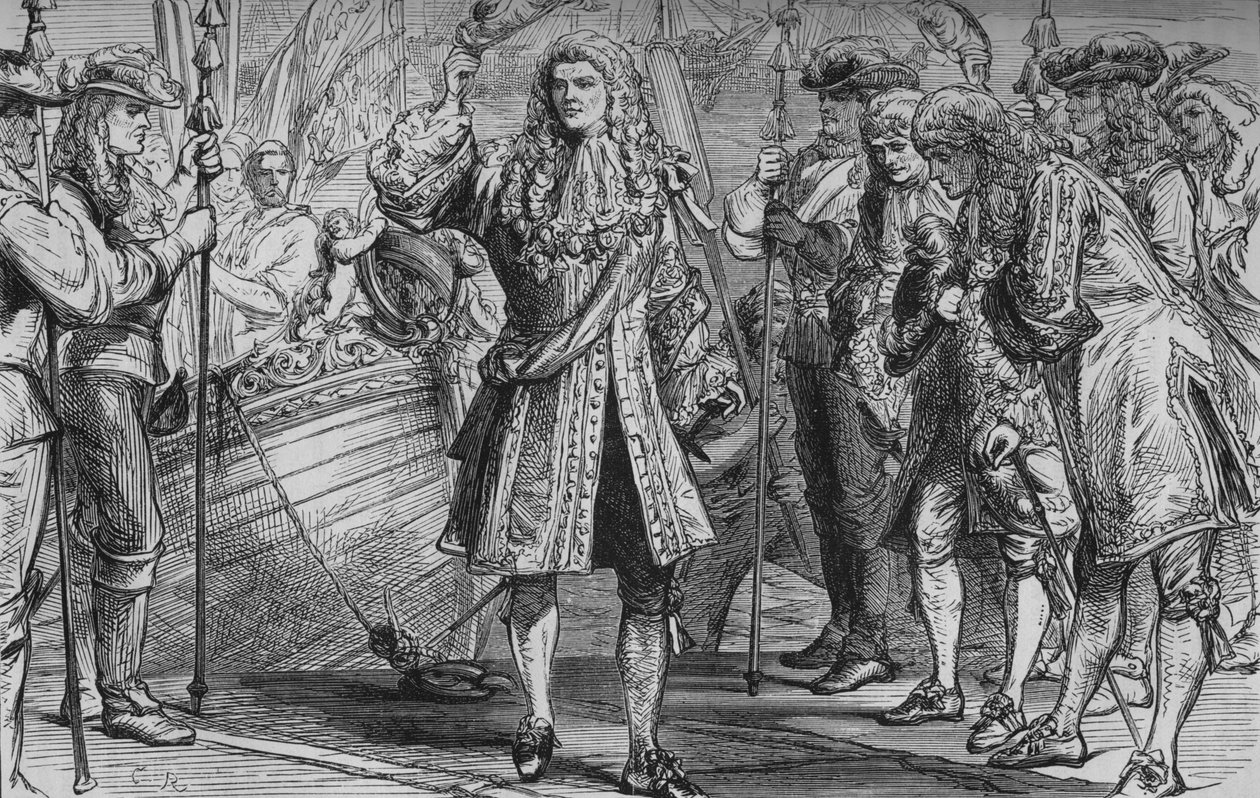 Kung Jakob II. Landning i Kinsale, 12 mars 1689, c1880 av Unbekannt