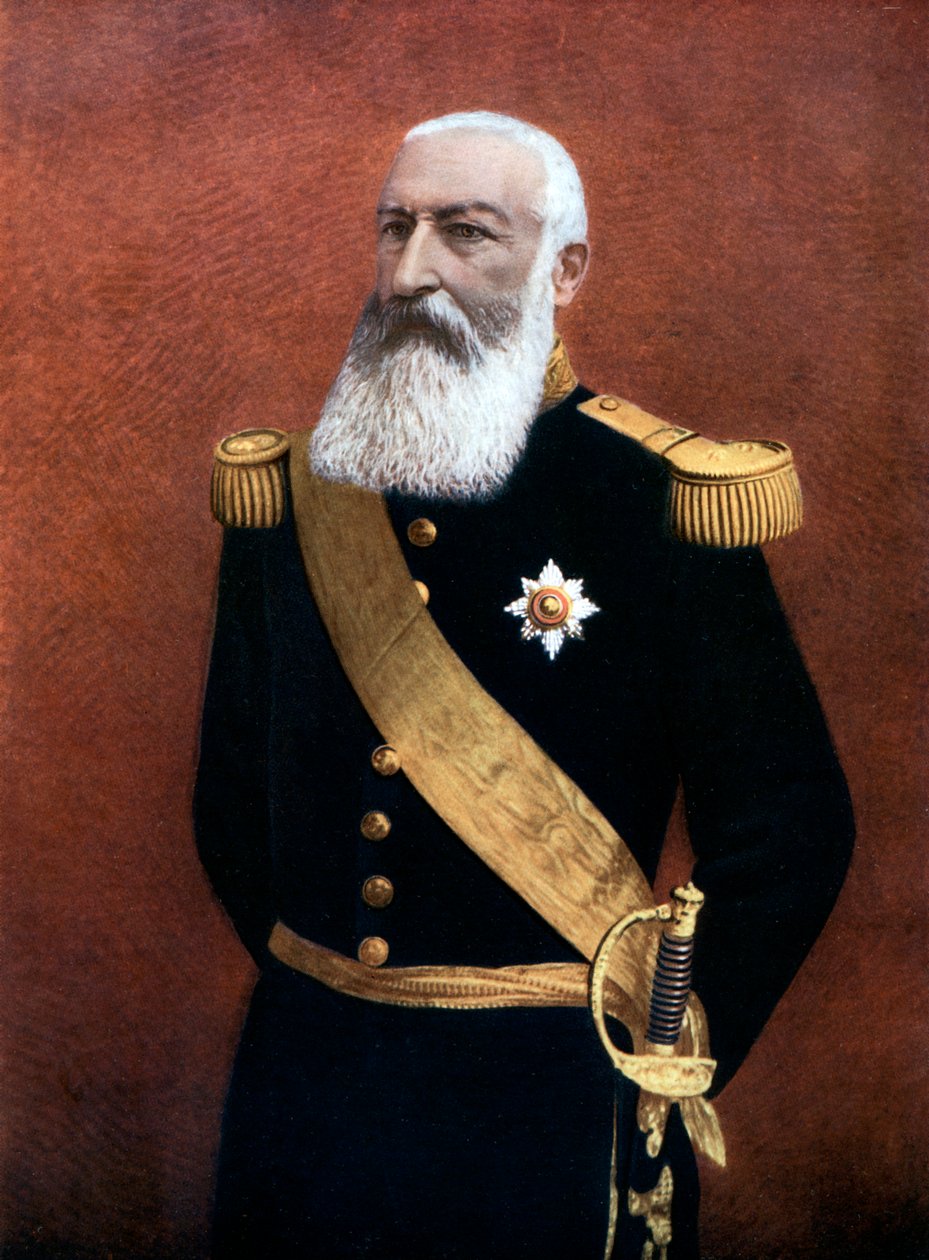 Kung Leopold II av Belgien, sent 1800-tidigt 1900-tal av Unbekannt