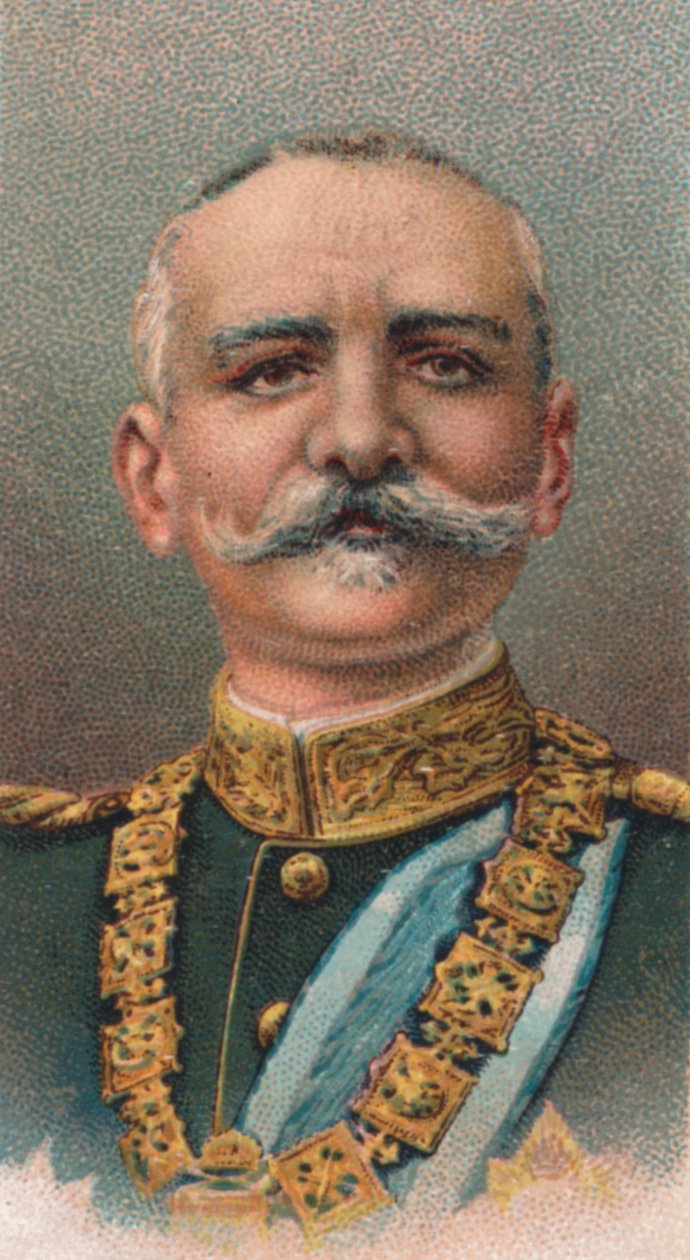 Kung Peter I 1844-1921 av Serbien, 1917 av Unbekannt