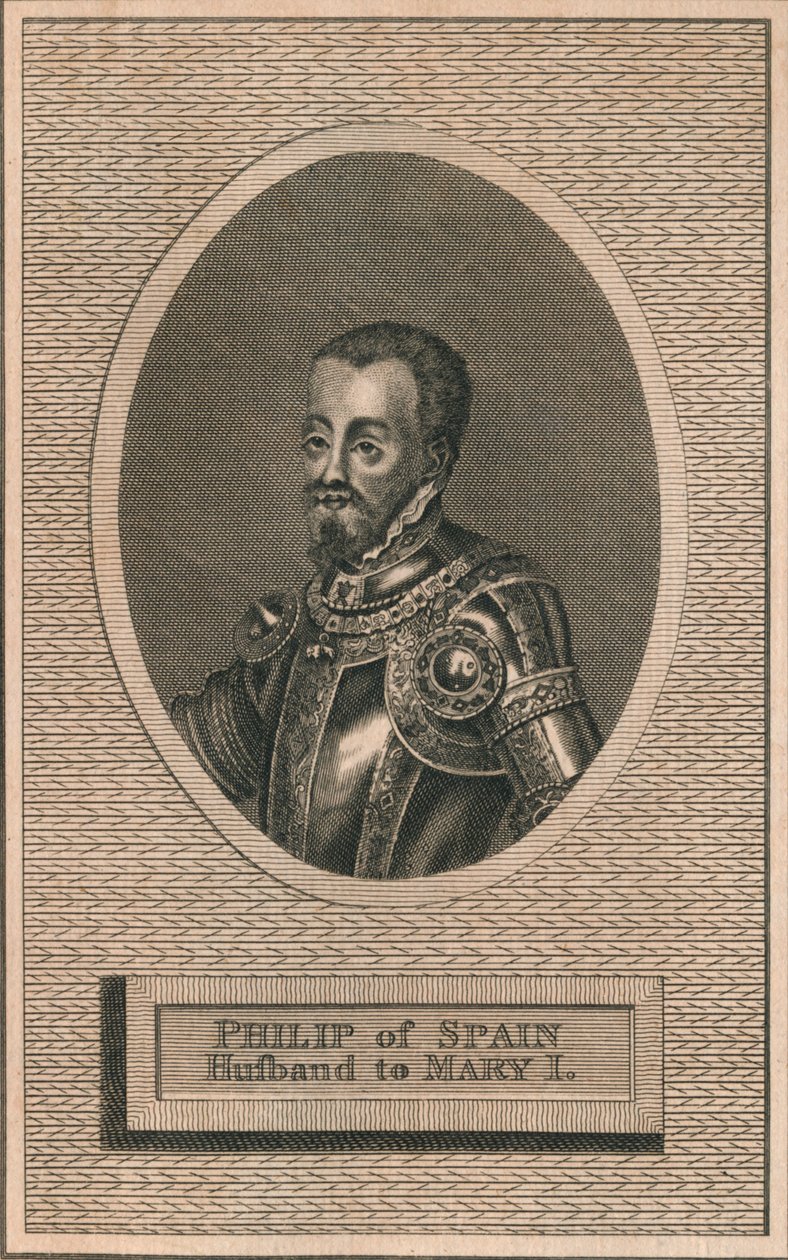 Kung Filip II av Spanien, make till drottning Mary I, 1793 av Unbekannt