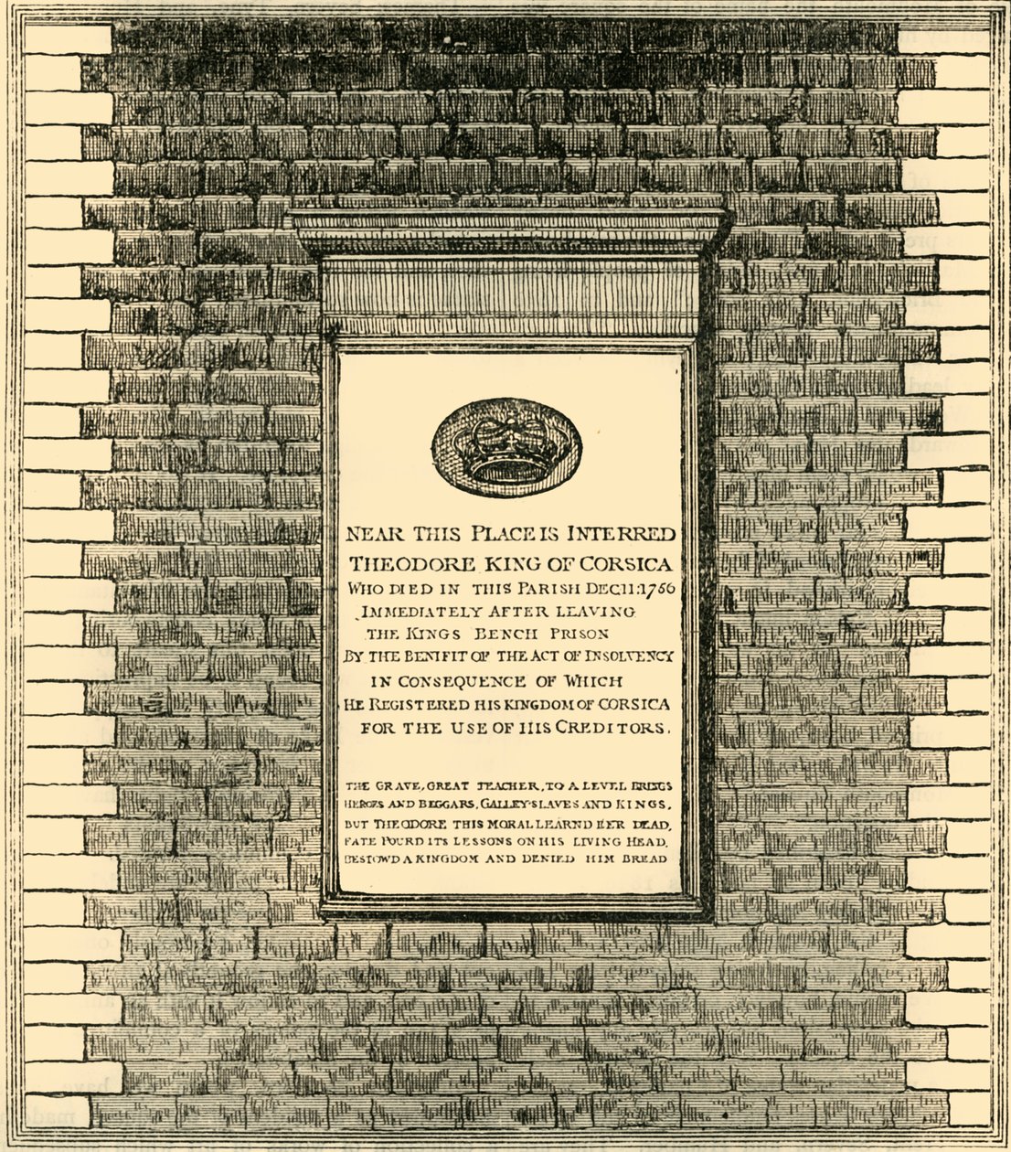 Kung Theodores monument, 1881. av Unbekannt