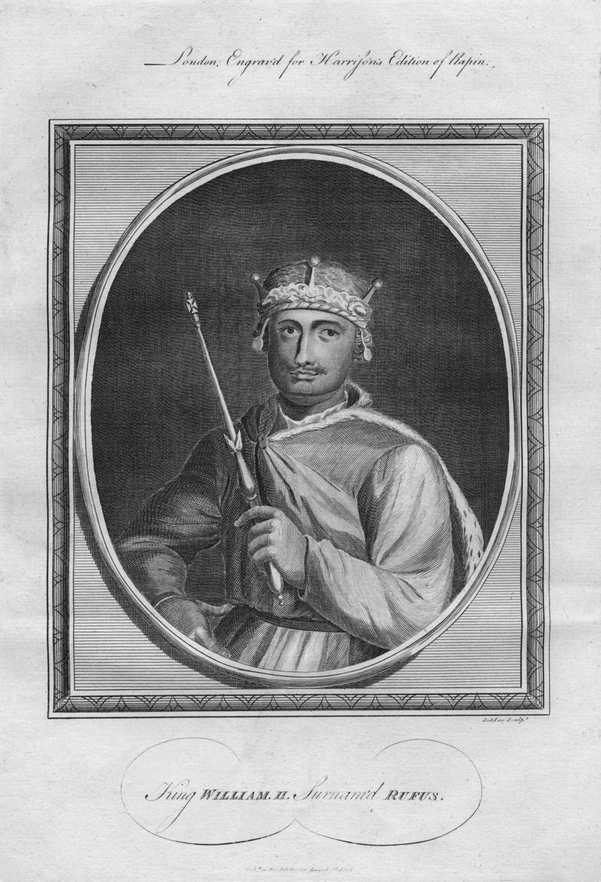 Kung William II William Rufus, 1786. av Unbekannt