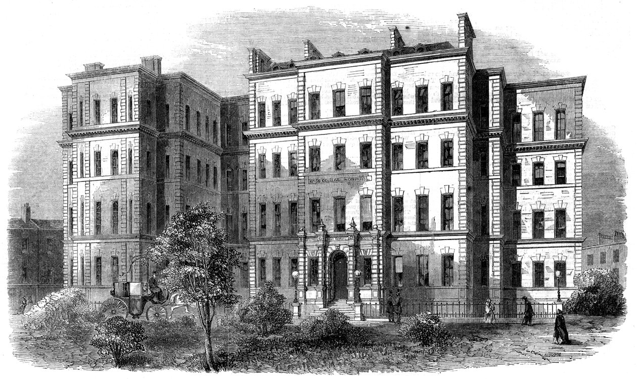 Kings College Hospital, Portugal Street, Lincolns Inn, London, c1860-talet av Unbekannt