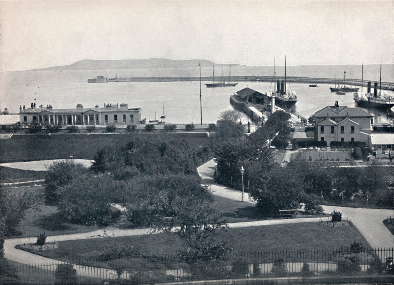 Kingstown - General View of the Harbour, 1895 av Unbekannt