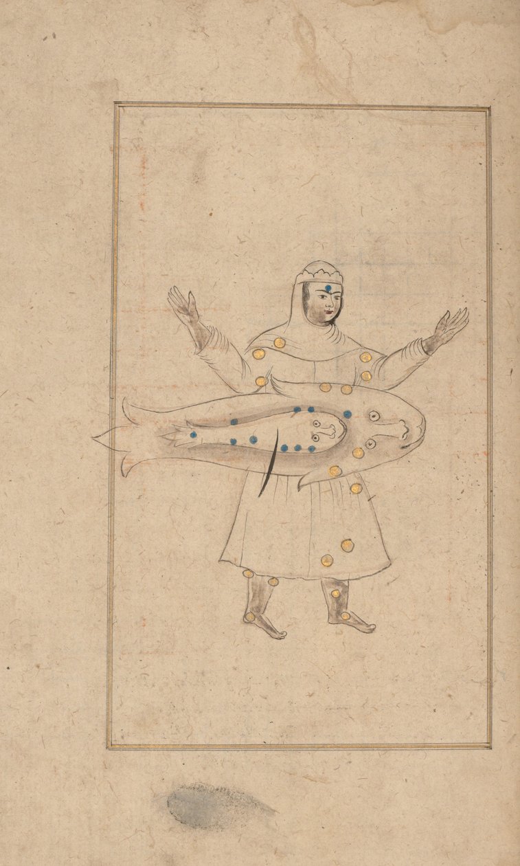 Kitab suwar al-kawakib al-thabita Book of the Images of the Fixed Stars of al-Sufi, 1700-talet. av Unbekannt