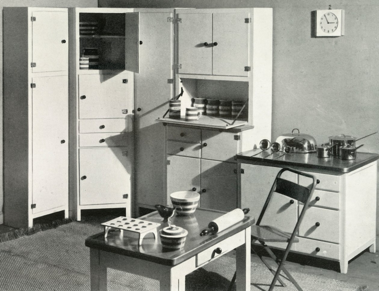 Köksmöbler av Heals, London, 1937. av Unbekannt