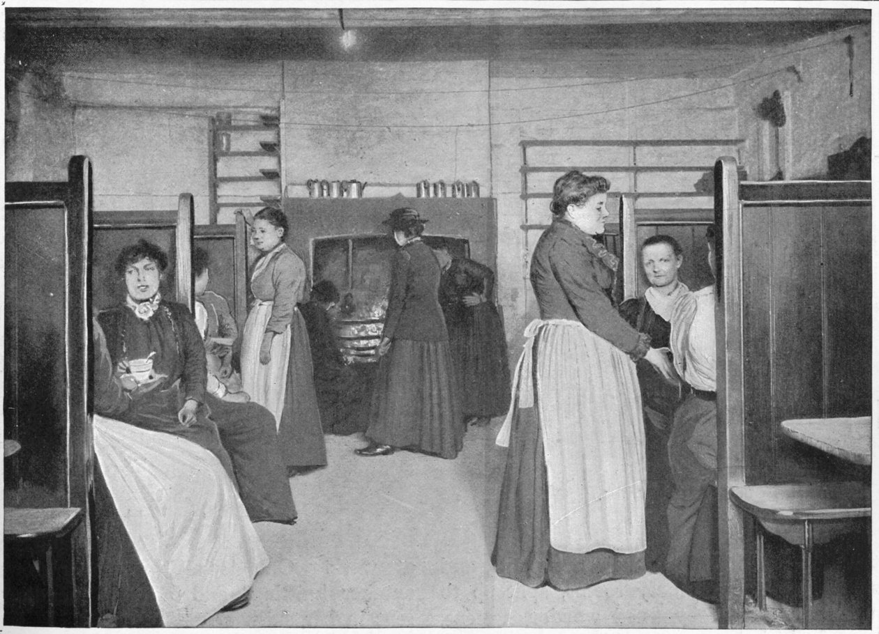 Kök i ett ensamboende för kvinnor, Spitalfields, London, c1903 1903 av Unbekannt