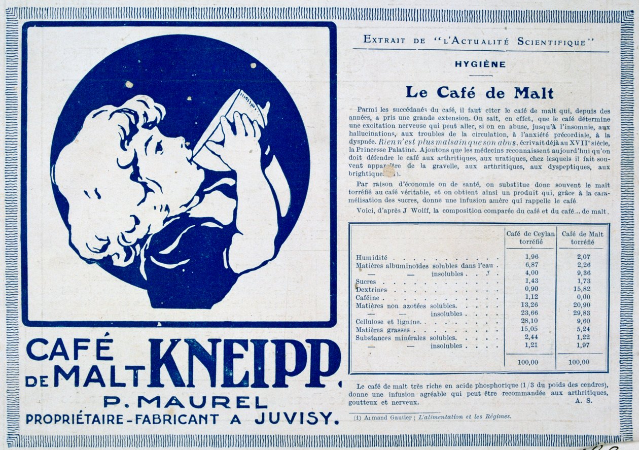 Kneipp Café de Malt, annons, 1915 av Unbekannt
