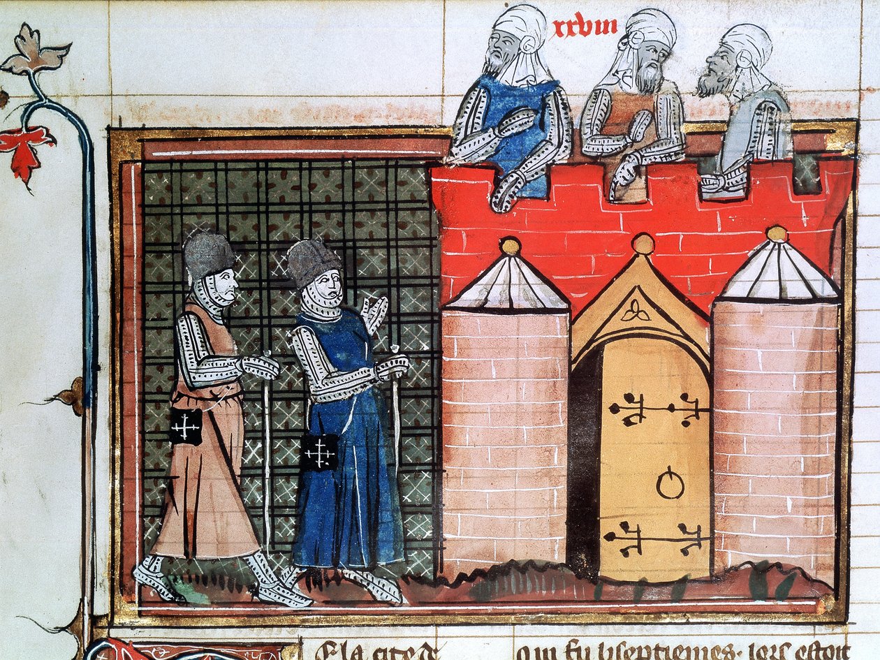Tempelriddare före Jerusalem, c1099, 1300-talet av Unbekannt