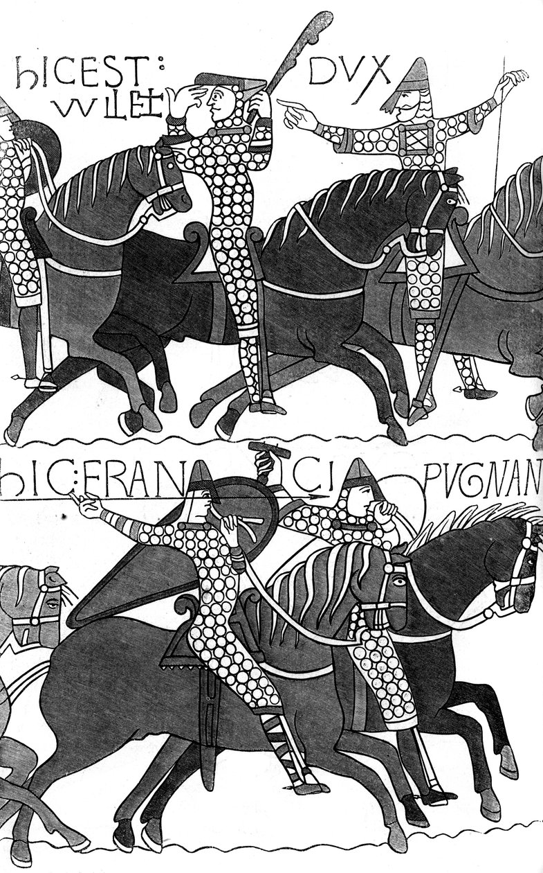 Riddare av Duc Guillaume, c1070 1849 av Unbekannt