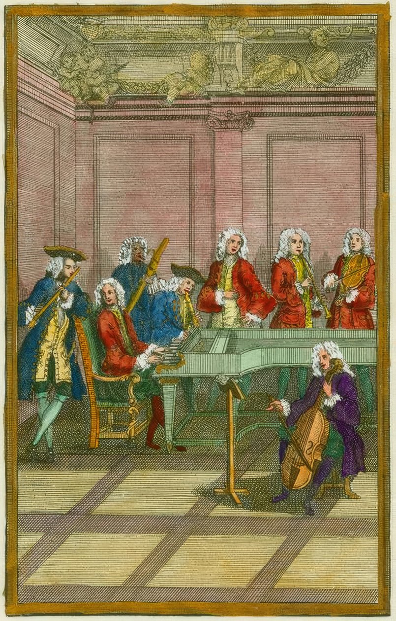 Konsert / kopparstick 1700-tal av Unbekannt