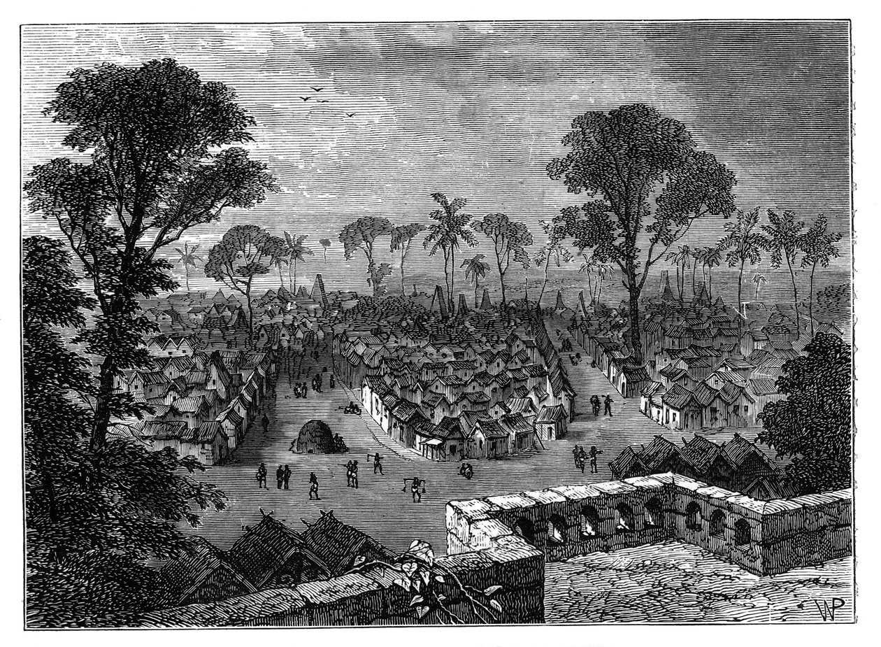 Kumasi, Ashanti, Guldkusten, Västafrika, c1890 av Unbekannt