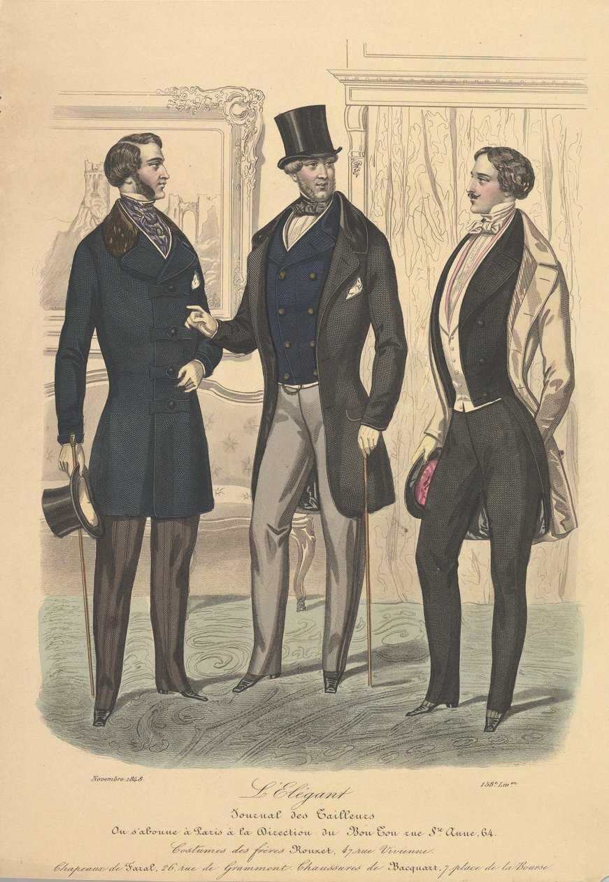 LElegant från Journal of Tailors, 1848. av Unbekannt