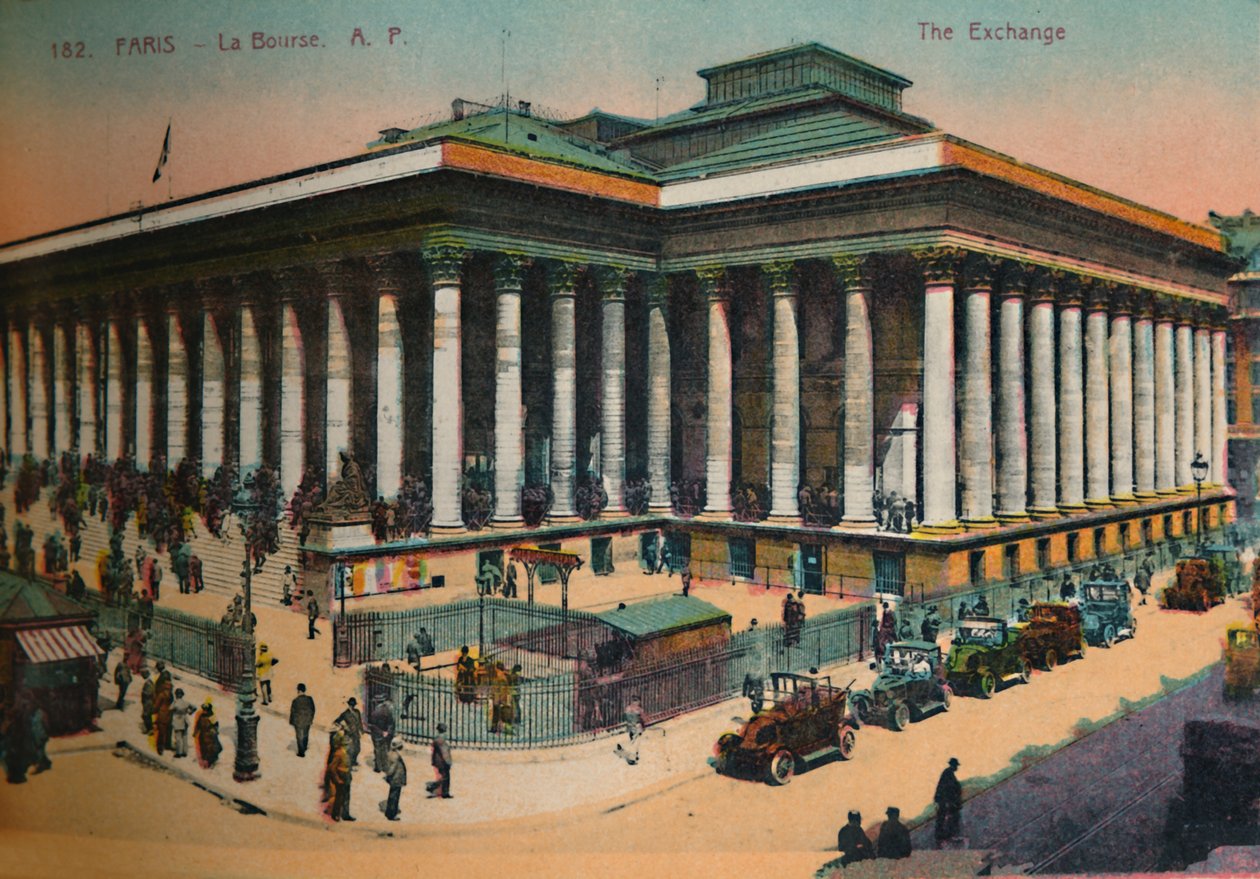 Börsen, Paris, c1920 av Unbekannt