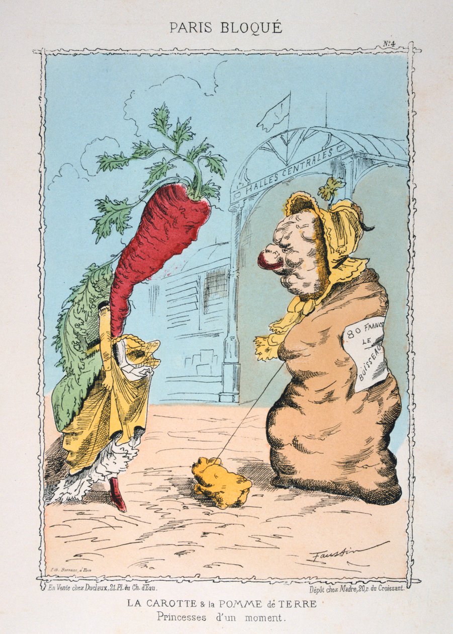 Moroten och potatisen, 1870-1871 av Unbekannt