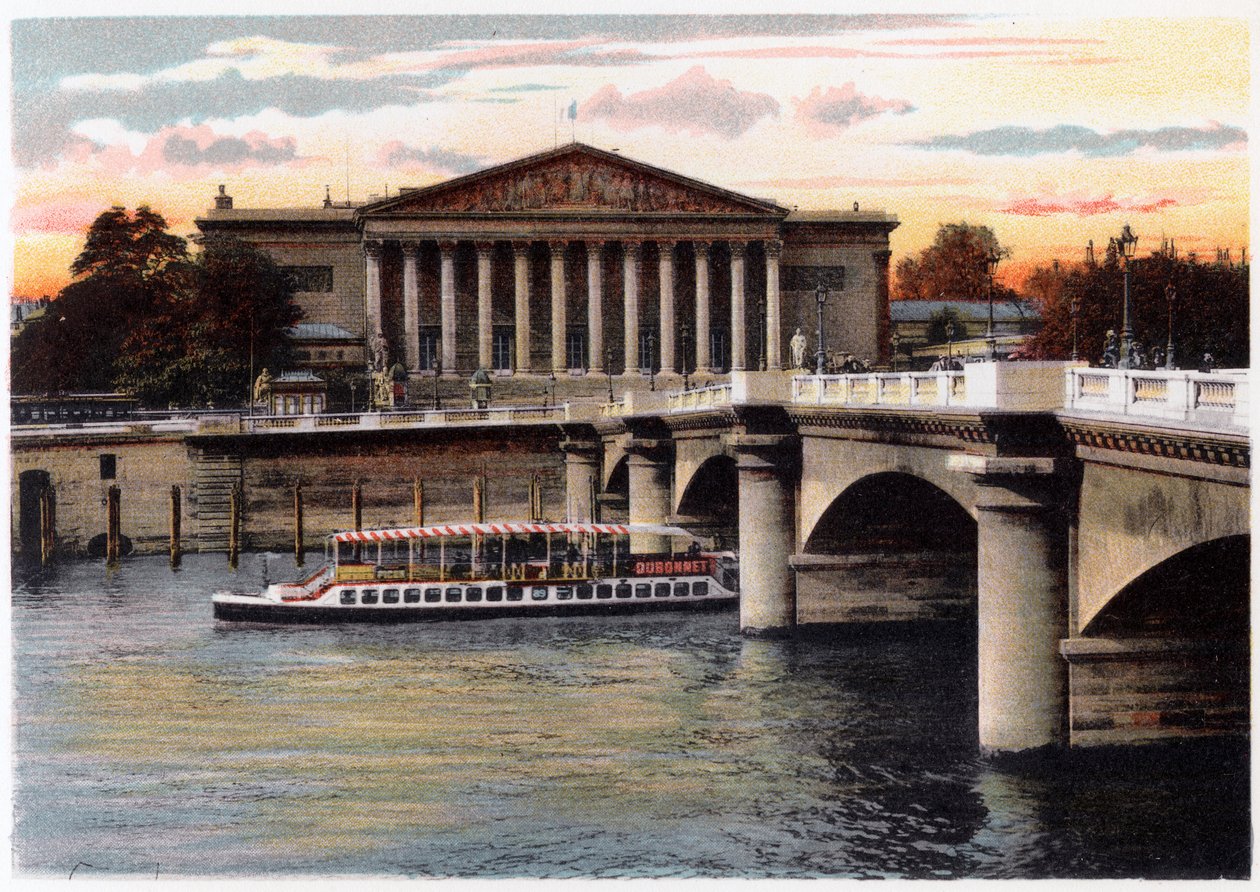 Deputeradekammaren och Pont de la Concorde, Paris, c1900 av Unbekannt