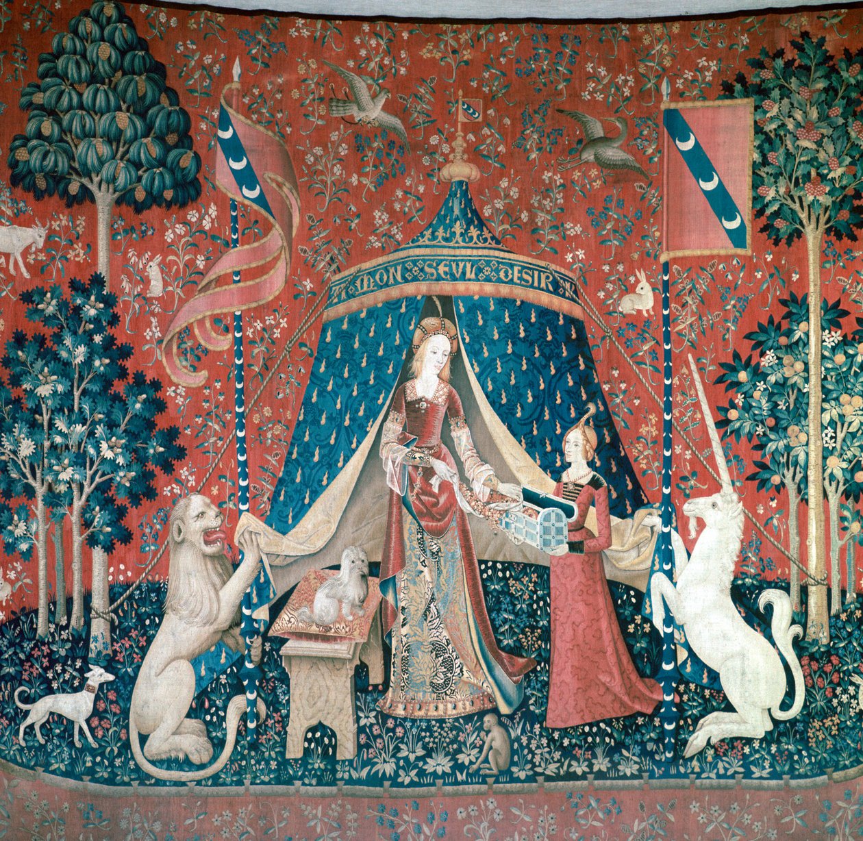 La Dame A La Licorne, 1400-talet av Unbekannt