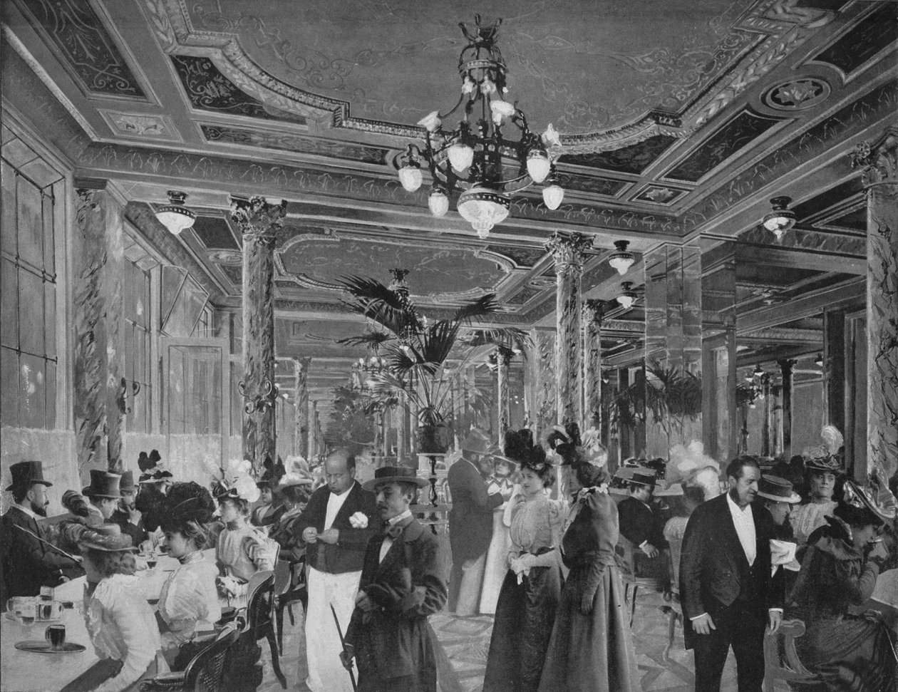 The Great Hall Of American Cafe, 1900 av Unbekannt