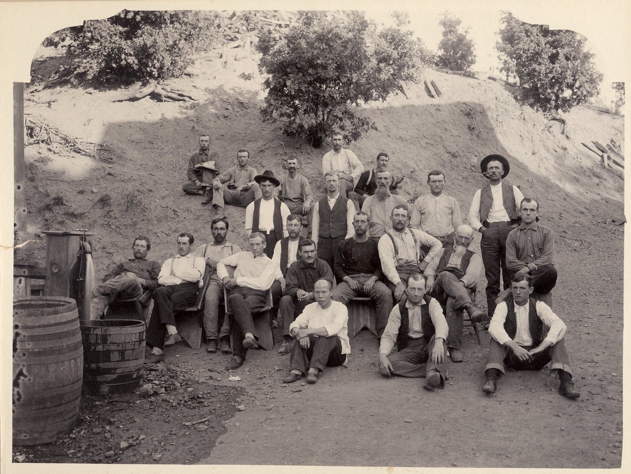 La Grange Mine Crew, Kalifornien, 1900-talet. av Unbekannt