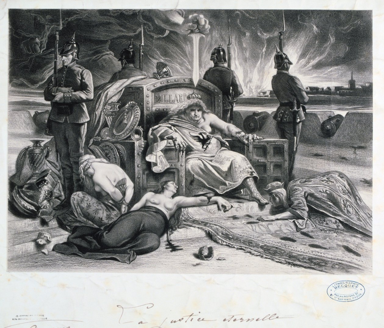 Evig rättvisa, fransk-preussiska kriget, 1870-1871. av Unbekannt