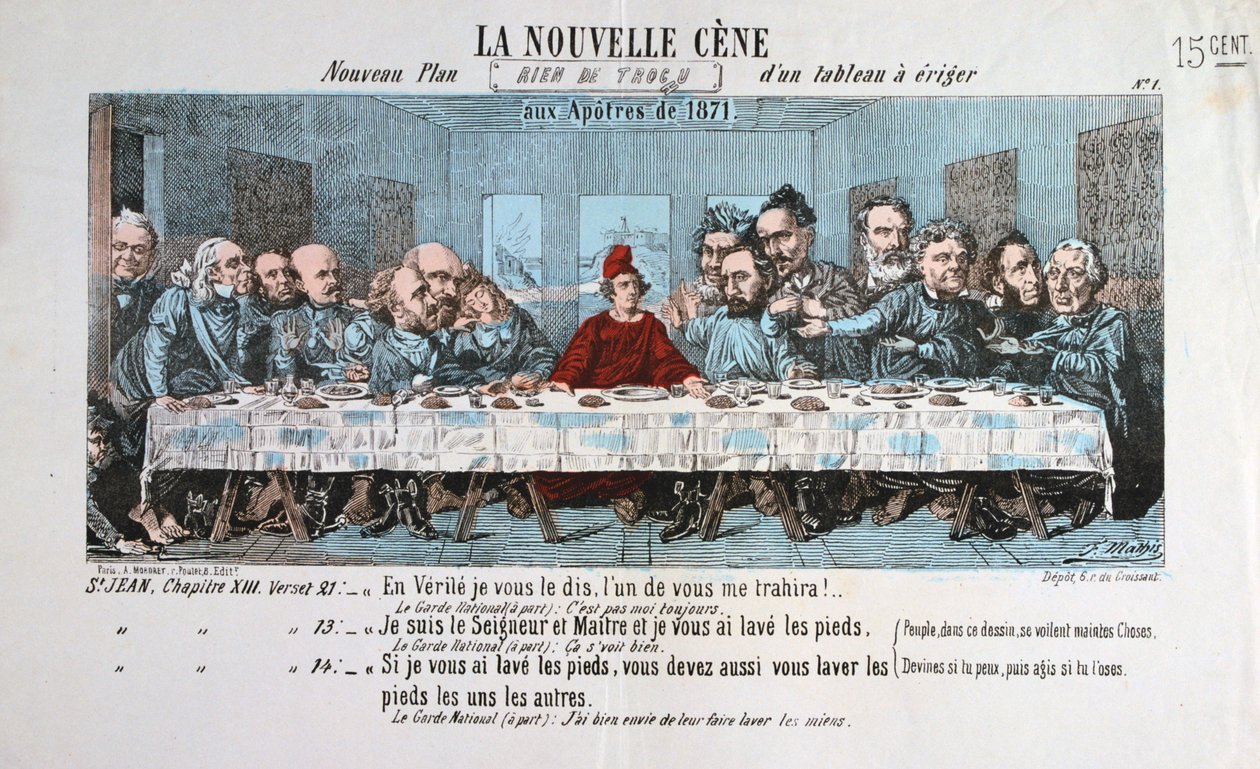 Den nya nattvarden, Pariskommunen, 1871 av Unbekannt