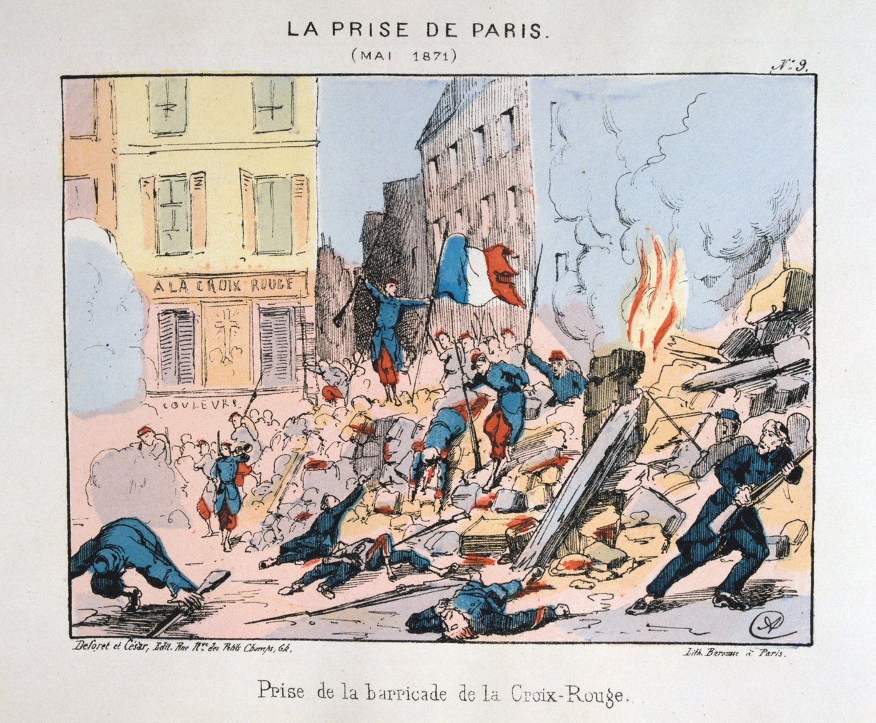 Infångandet av Paris, maj 1871 av Unbekannt