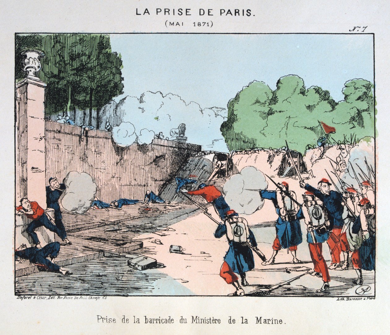 Infångandet av Paris, maj 1871 av Unbekannt