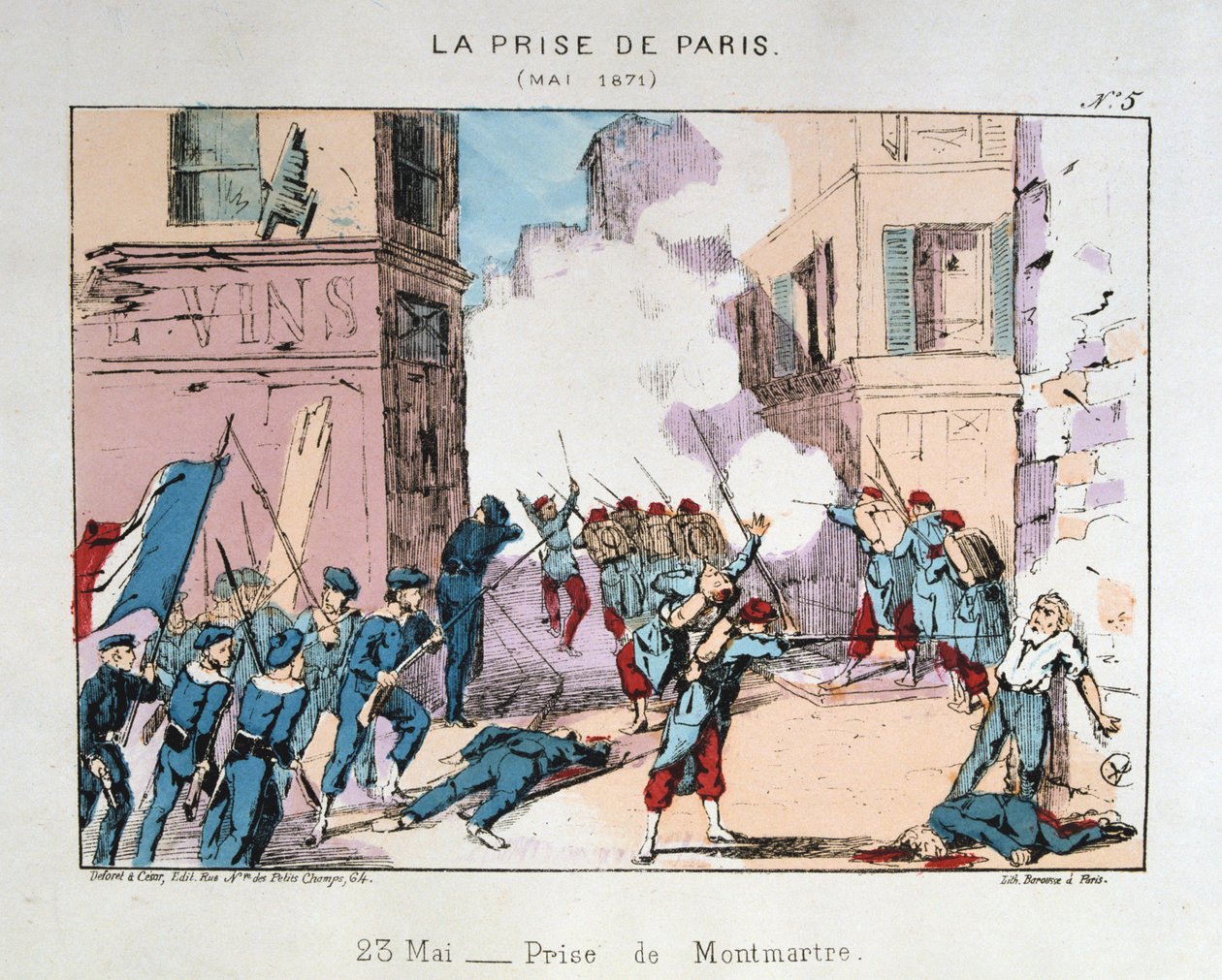 Infångandet av Paris, maj 1871 av Unbekannt