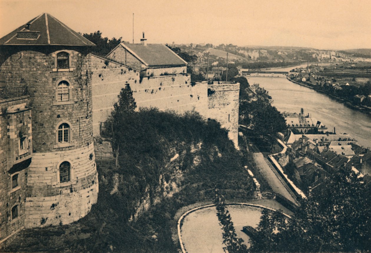 Citadelltornet och panorama av Meuse, c1900 av Unbekannt