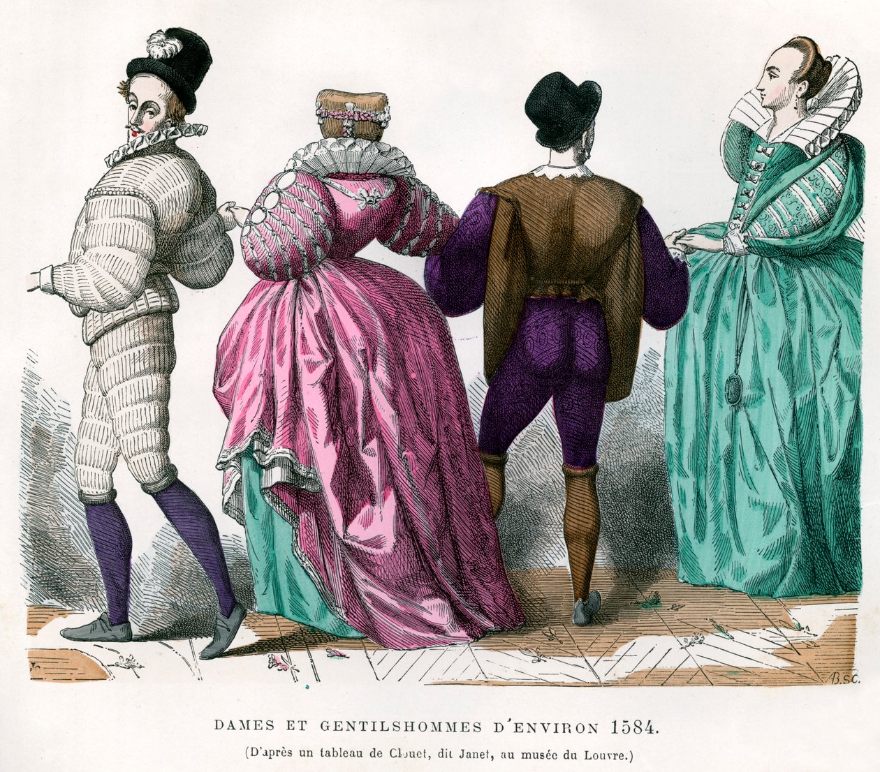 Mina damer och herrar från ca 1584, 1882-1884 av Unbekannt